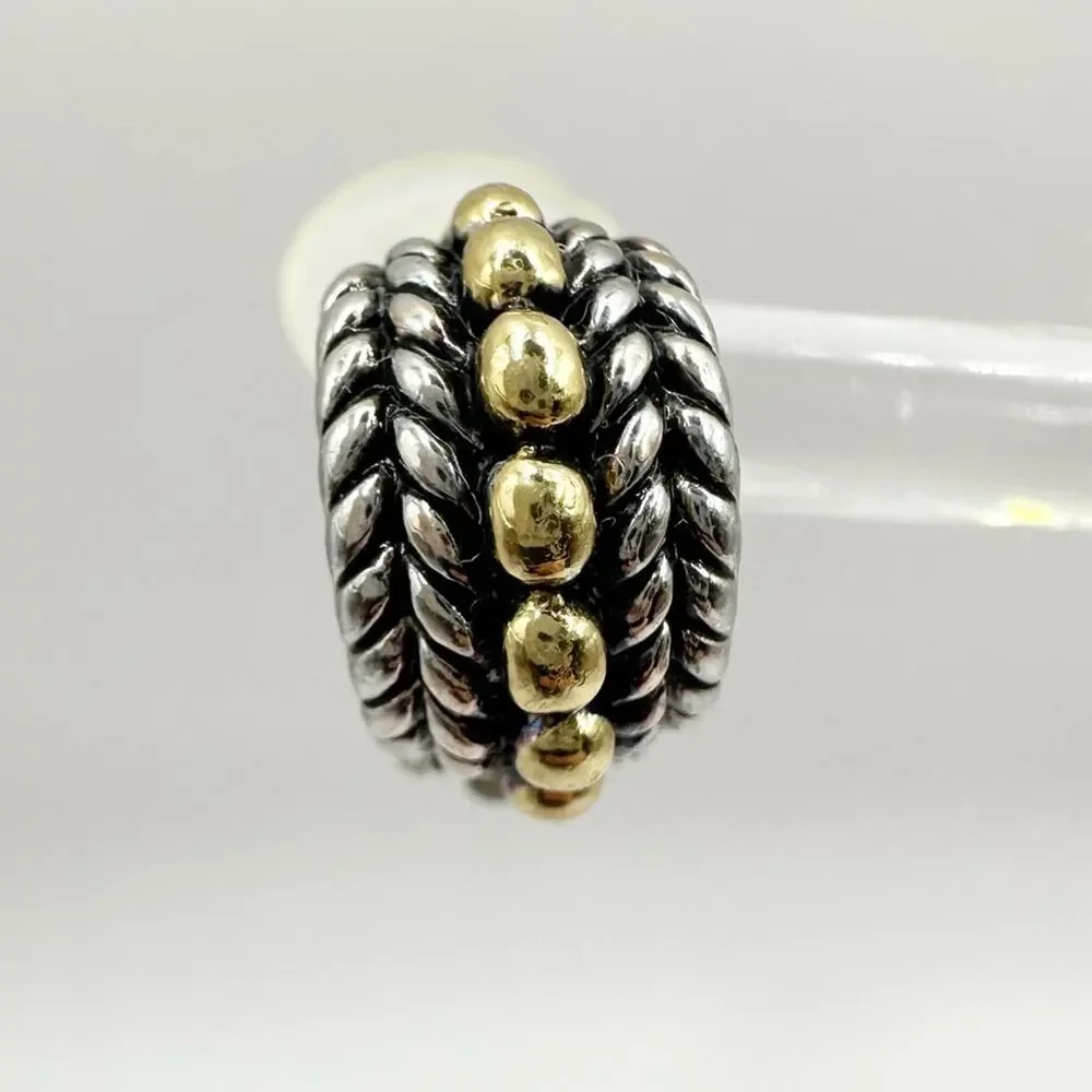 Clip Earrings Silver tone gold tone huggie style Classic Vintage '90's Stamped